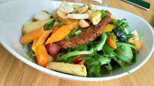 Fresh and colorful salad at Prasad in Prague