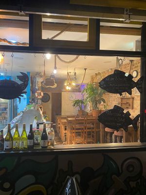 Lovely interior #Veganuary at Codfellas in South East London