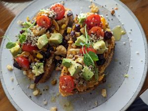 Vegan toast at Artesao in Lagos