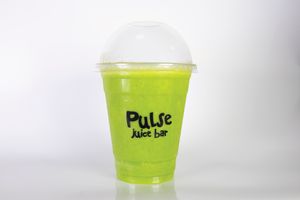 One of our Fresh Green Juice at Pulse Juice Bar - Hammersmith in West London