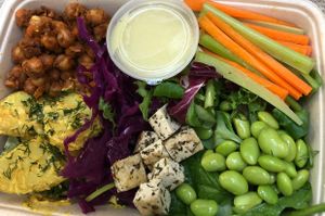 Protein Rainbow salad
 at Pulse Juice Bar - Hammersmith in West London