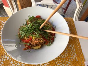 Vegan Pad Thai at Saibos in Lagos