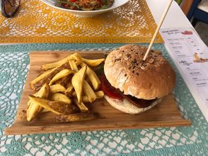 Vegan Burger at Saibos in Lagos