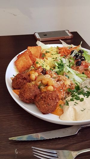 Falafel at Veggie Liebe in Freiburg