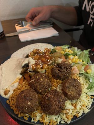 Falafel Plate  at Veggie Liebe in Freiburg