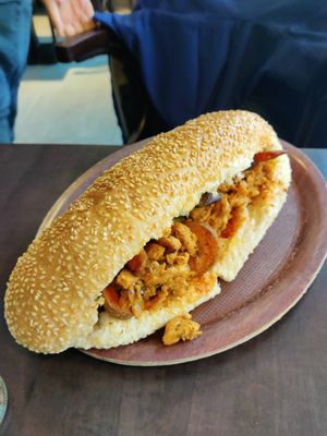 Vegan puccia at Veggie Liebe in Freiburg