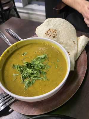 Lentil soupp  at Veggie Liebe in Freiburg