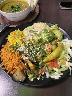 Avocado Sweet Potato plateter  at Veggie Liebe in Freiburg