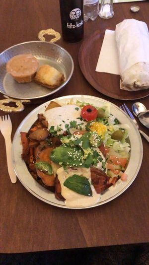 Falafels and wraps hand made, great muffin, delicious meals   at Veggie Liebe in Freiburg