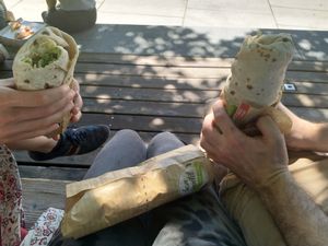 Vegan and vegetarian Dürüm at Veggie Liebe in Freiburg