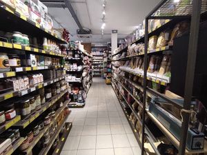 Lots of products at Macaroca in Porto