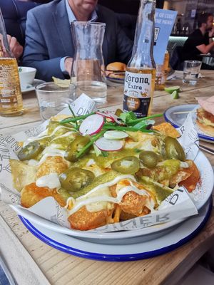 Loaded fries at Unity Diner in East London