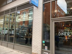 Street view  at Unity Diner in East London