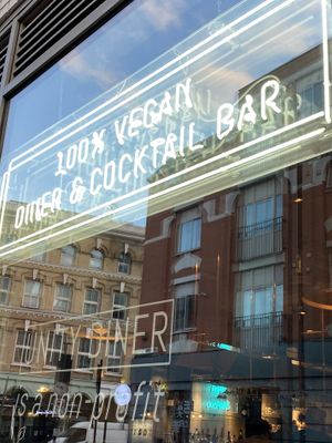 100% vegan at Unity Diner in East London