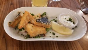 Tofish and chips at Unity Diner in East London