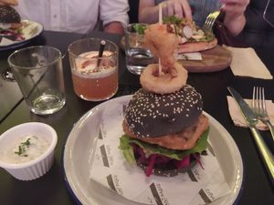 Tofish stack! at Unity Diner in East London