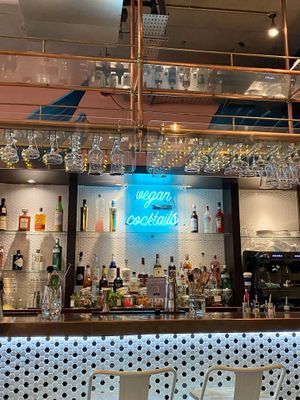 Bar at Unity Diner in East London