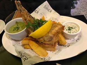 Tofish and Chips at Unity Diner in East London