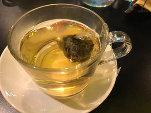 Jasmine tea at Unity Diner in East London