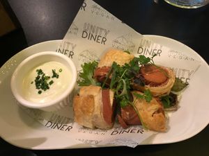 Pigs in Blankets at Unity Diner in East London