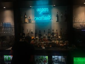 The bar at Unity Diner in East London