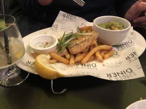 Tofish and chips  #Veganuary at Unity Diner in East London