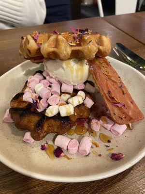 Waffles 🧇   at Unity Diner in East London