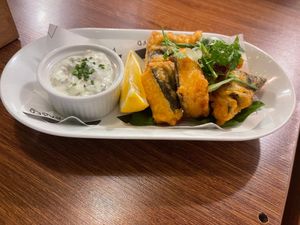 tofish bites at Unity Diner in East London