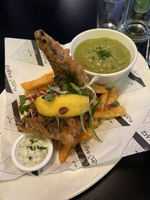 Fish & Chips  at Unity Diner in East London