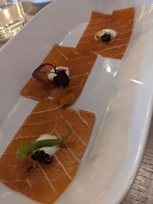 Watermelon sashimi at Unity Diner in East London