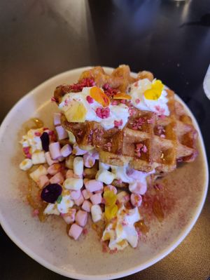 Too sweet but good... at Unity Diner in East London