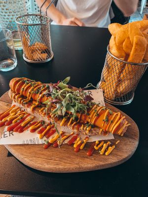 Hotdog  at Unity Diner in East London