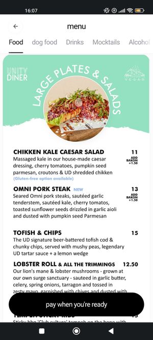  at Unity Diner in East London