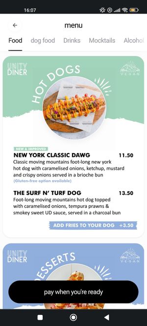  at Unity Diner in East London