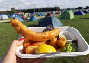 At Vegan Camp Out at Unity Diner in East London