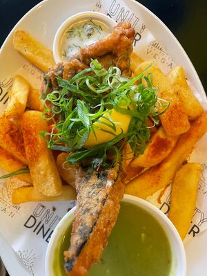 Best fish n chips!   at Unity Diner in East London
