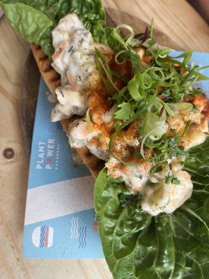 Crab roll  at Unity Diner in East London