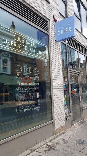 Unity Diner outside at Unity Diner in East London