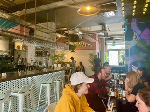 Bar  at Unity Diner in East London