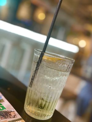 Mango lemonade  at Unity Diner in East London