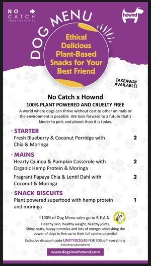 Doggy Menu woohoo   at Unity Diner in East London