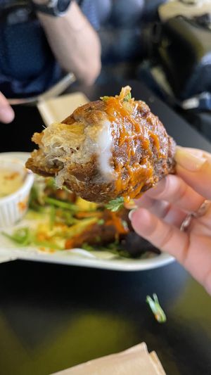 Drumsticks & Frank’s hot sauce  at Unity Diner in East London