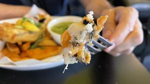 Tofish & chips  at Unity Diner in East London