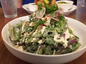 Caesar salad at Unity Diner in East London