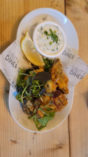 Fish bites at Unity Diner in East London