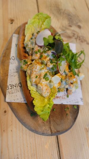 Lobster roll at Unity Diner in East London