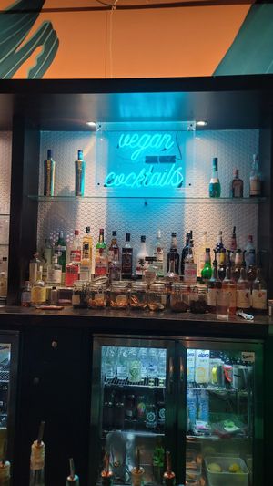 Bar at Unity Diner in East London
