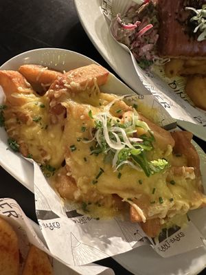 Cheesy fries   at Unity Diner in East London