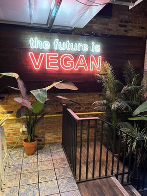 Entrance  #Veganuary at Unity Diner in East London