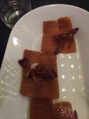 Salmon at Unity Diner in East London